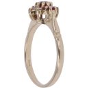 9ct Yellow Gold 0.10ct Diamond and Ruby Cluster Ring