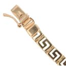 14ct Yellow Gold Greek Key Bracelet 7"