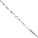 Silver Panza Curb Chain 20"