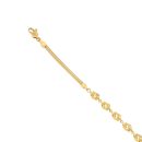 22ct Yellow Gold Floral Garland Bracelet 7"