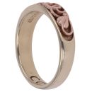 9ct Yellow and Rose Gold Cariad Band Clogau Ring