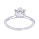 Platinum 0.90ct Diamond Solitaire Ring