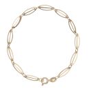 9ct Yellow Gold Fancy Bracelet 7"
