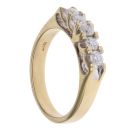 18ct Yellow Gold 0.50ct Brilliant Cut Five Stone Diamond Ring