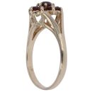 9ct Yellow Gold Garnet Cluster Ring