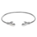 Silver Child's Boxing Glove Torque Bangle By Icesia