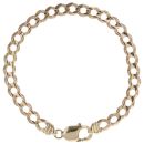 9ct Yellow Gold Curb Bracelet 9"