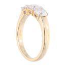 18ct Yellow Gold 1.00ct Diamond Trilogy Ring