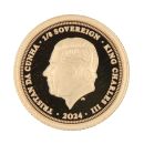 2024 Charles III Tristan Da Cunha 1/8 Sovereign Coin Boxed