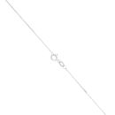 9ct White Gold Diamond Solitaire Pendant and 16" Chain by Anya Belle