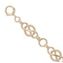 9ct Yellow Gold Fancy Bracelet 8"