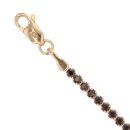 14ct Yellow Gold Black Gemstone Bracelet 7.5"