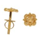 22ct Yellow Gold Floral Stud Earrings