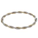 9ct Yellow and White Gold Twist Fancy Ring