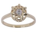9ct Yellow Gold 0.01ct Brilliant Cut Diamond Solitaire Ring