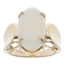 9ct Yellow Gold Opal Single Stone Ring