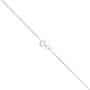 18ct White Gold 0.60ct Brilliant Cut Diamond Circle Pendant and Chain 18"