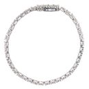 9ct White Gold 3.50ct Diamond Tennis 7" Bracelet