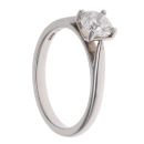 Platinum 0.71ct Brilliant Cut Diamond Solitaire Ring