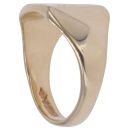 9ct Yellow Gold Patterned Square Signet Ring
