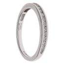 Platinum 0.23ct Brilliant Cut Diamond Half Eternity Ring