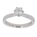 Platinum 0.55ct Brilliant Cut Diamond Solitaire Ring