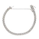 9ct White Gold 5.85ct Brilliant Cut Diamond Tennis Bracelet 7"