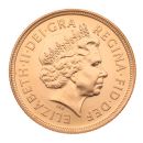2002 Elizabeth II Fourth Portrait Golden Jubilee UK Full Sovereign Coin