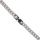 Unique & Co Stainless Steel Polished Matte Curb Chain 20"