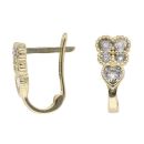 14ct Yellow Gold Cubic Zirconia Fancy Earrings