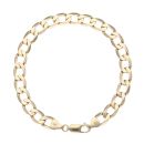 9ct Yellow Gold Curb Bracelet 8"
