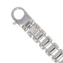 9ct White Gold Fancy Bracelet 6.5"