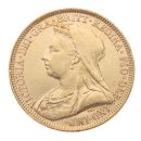 1893 Victoria Old Head UK Full Sovereign Coin