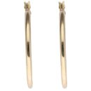 14ct Yellow Gold Plain Hoop Earrings