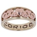 9ct Yellow And Rose Gold Cariad Heart Clogau Ring