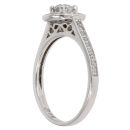 9ct White Gold 0.35ct Brilliant Cut Diamond Cluster Ring