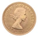 1966 Elizabeth II First Portrait UK Full Sovereign Coin