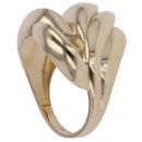 14ct Yellow Gold Overlap Swirl Ring