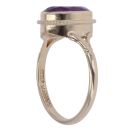 9ct Yellow Gold Amethyst Single Stone Ring