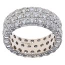 18ct White Gold 6.00ct Brilliant Cut Diamond Fancy Ring