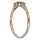 9ct Yellow Gold 0.35ct Round Brilliant Cut Brown Diamond Trilogy Ring
