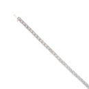 9ct White Gold 4.00ct Brilliant Cut Diamond Tennis Bracelet 7"