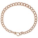 9ct Rose Gold Curb Bracelet 8.5"