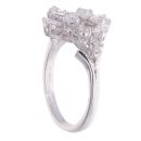 18ct White Gold 1.25ct Diamond Cluster Ring
