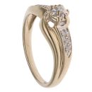 9ct Yellow Gold 0.10ct Diamond Solitaire Ring