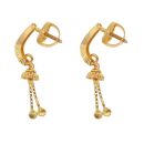 22ct Yellow Gold Faceted Tassel Drop Earrings