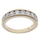 9ct Yellow Gold Cubic Zirconia Half Eternity Ring