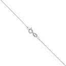 Silver Ruby Single Stone Pendant and Chain 18"