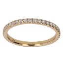 18ct Yellow Gold 0.37ct Brilliant Cut Diamond Full Eternity Ring