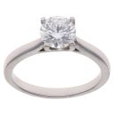 Platinum 1.07ct Brilliant Cut Lab Grown Diamond Solitaire Ring
